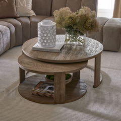 Riviera Maison Couchtisch Astoria, Set von 2-8720794055025-Stil-Ambiente-534490