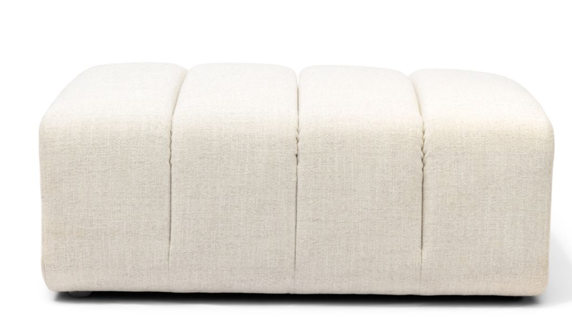 Riviera Maison Dazzle Footstool Antique White-8720794001312-Stil-Ambiente-8232001