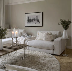 Riviera Maison Stephen Corner, bouclé, simply white