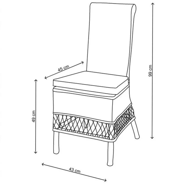Riviera Maison Esszimmerstuhl ST. MALO DINING CHAIR