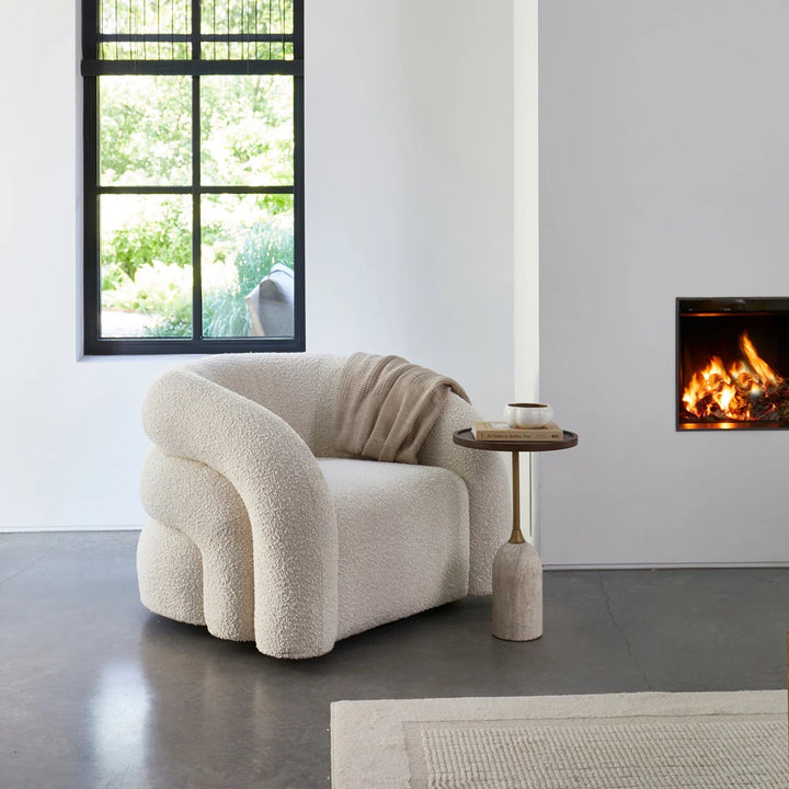 Riviera Maison Sessel Vittorio, Weiß