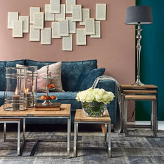 Riviera Maison 3.5-seater sofa Kendall, Petrol