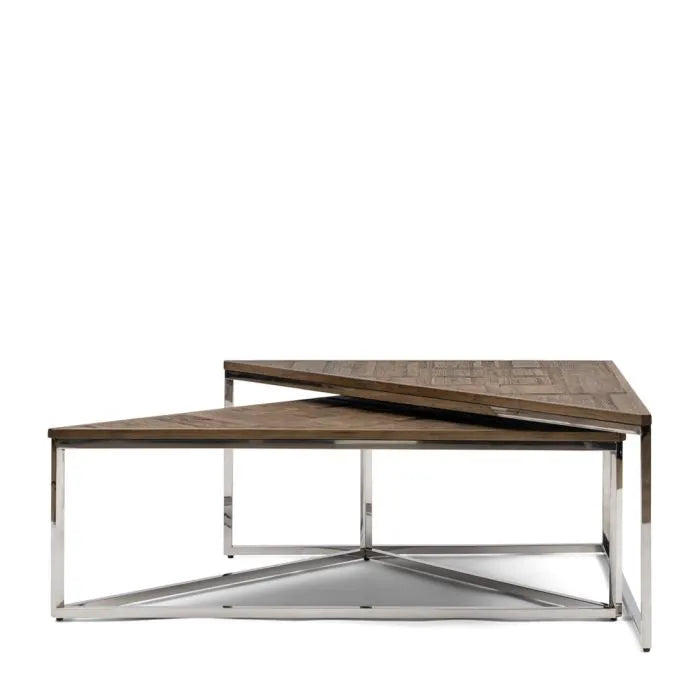 Riviera Maison Couchtisch Leccy, 90x90, Satz von 2
