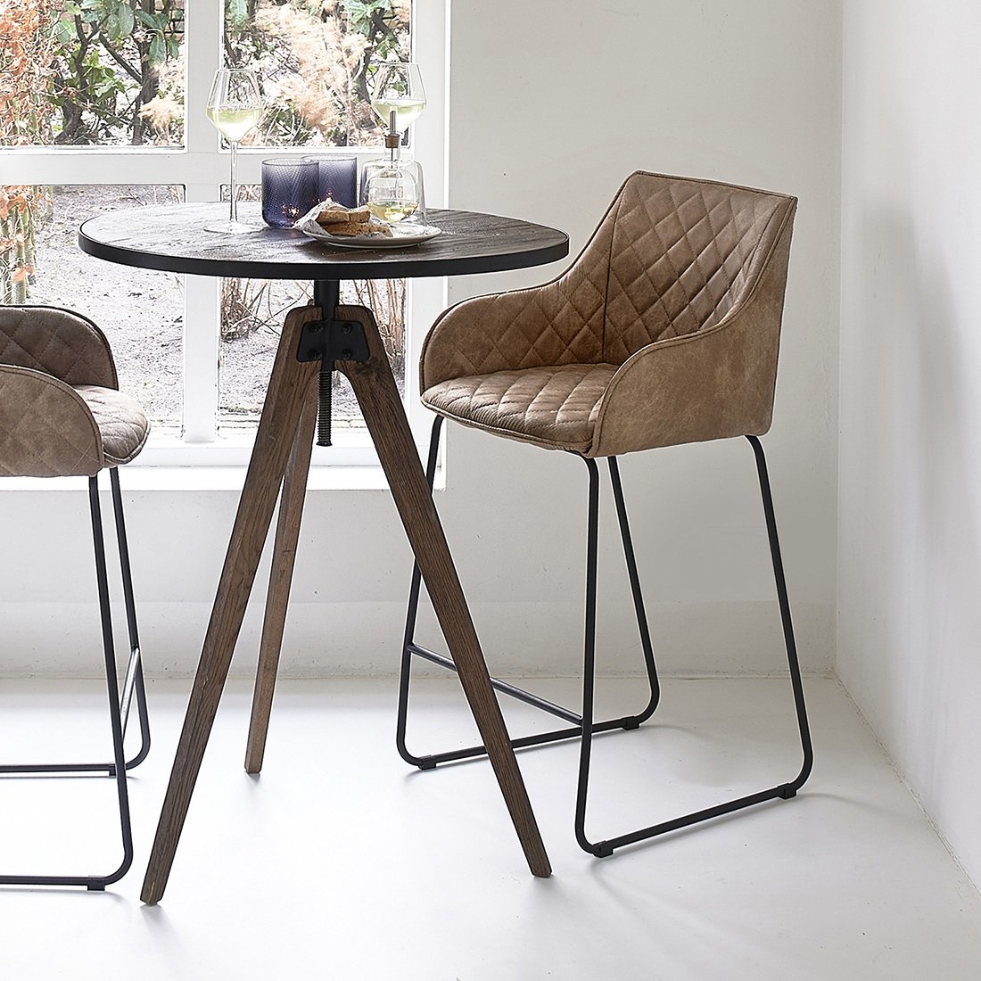 Riviera Maison Barhocker Frisco Drive Camel Pellini-www.Stil-Ambiente.de-