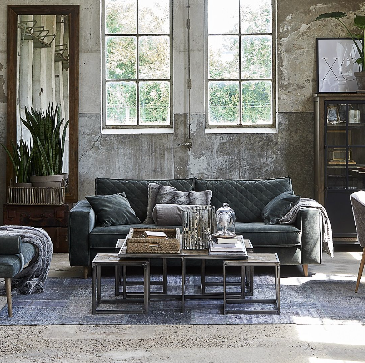 Riviera Maison 2,5-Sitzer-Sofa Kendall, Ash Grey-8718056612345-Stil-Ambiente-4228004