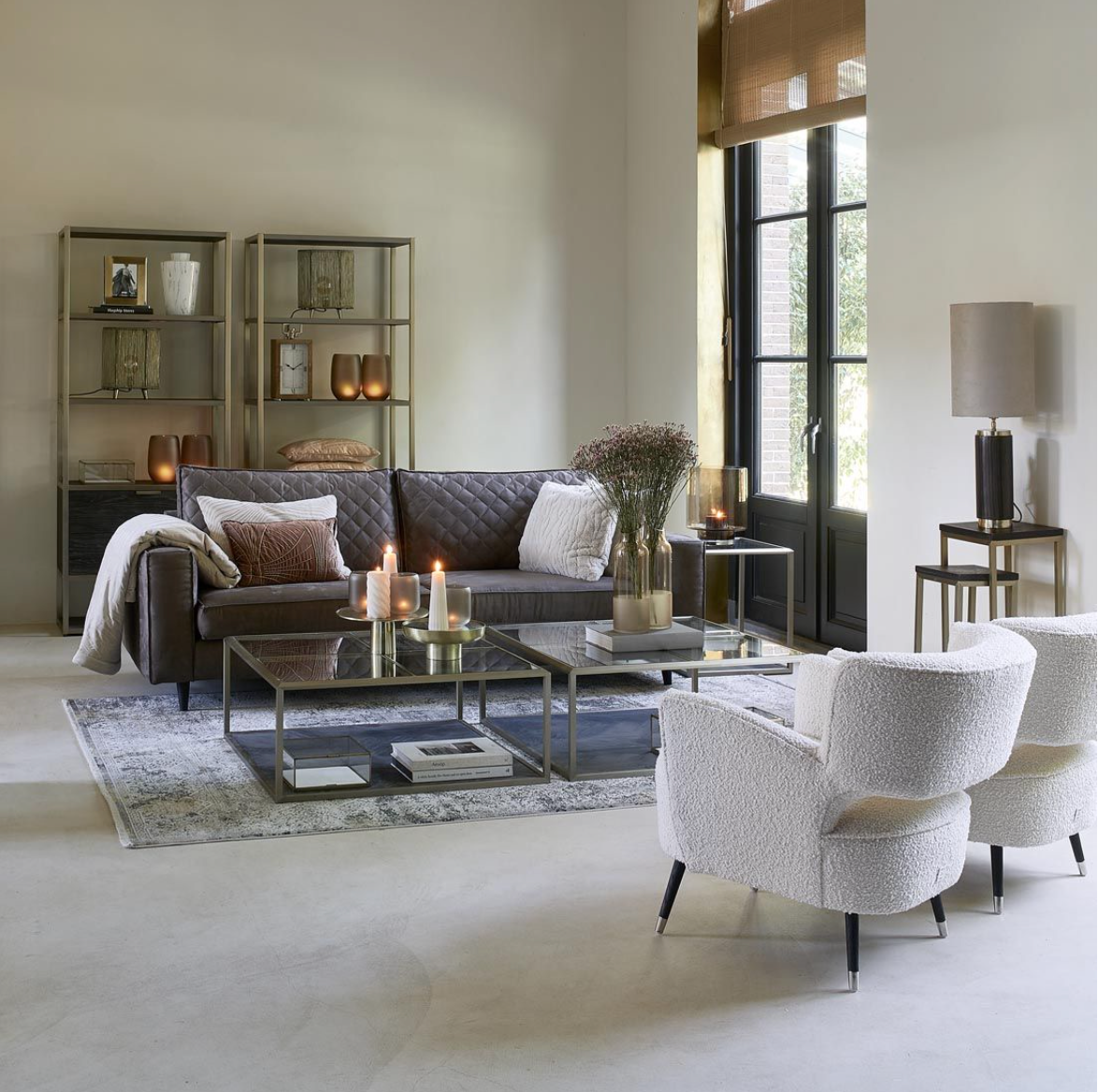 Riviera Maison 3,5-Sitzer-Sofa Kendall, Brown Sugar-8720142212100-Stil-Ambiente-4834001