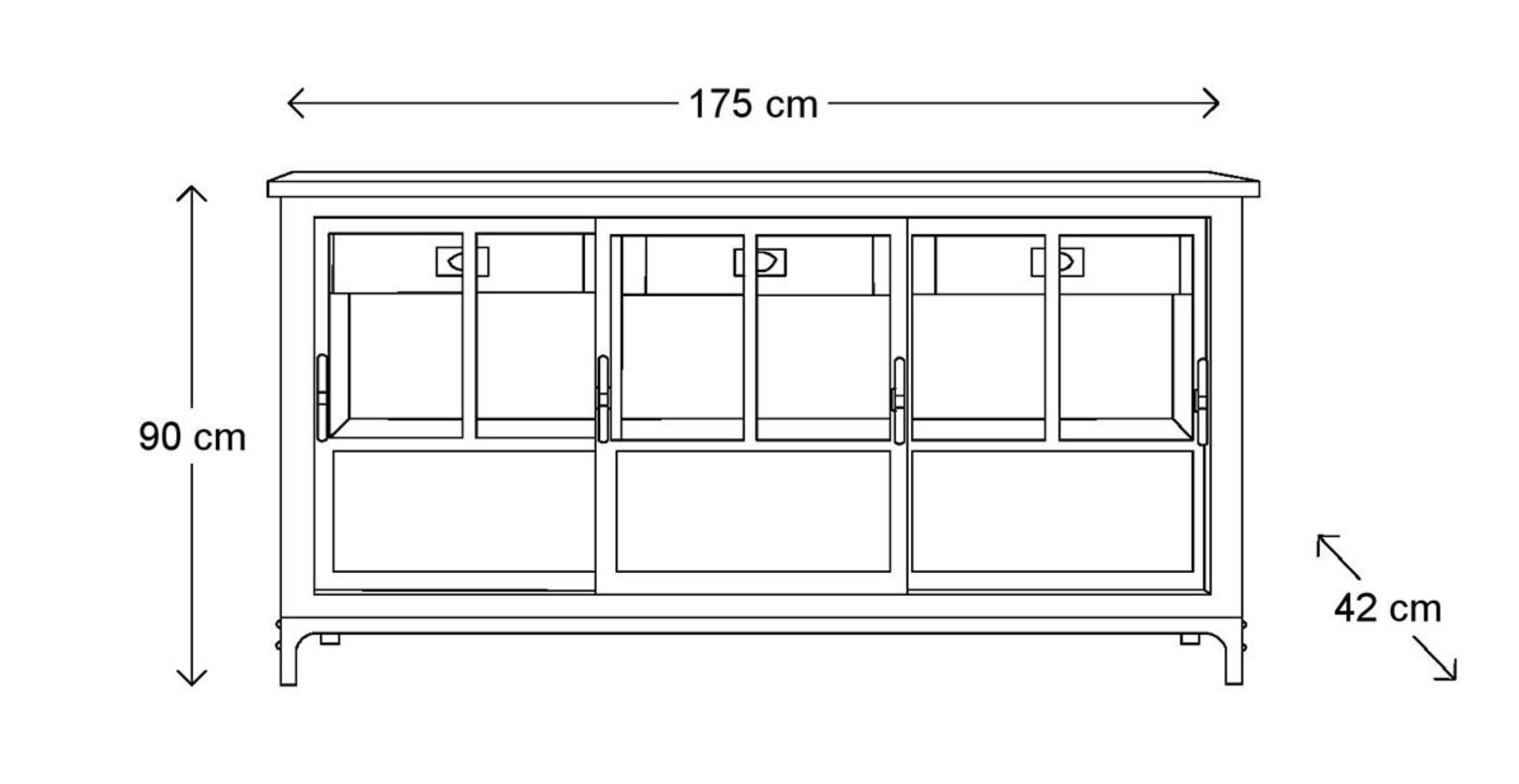 Riviera Maison Anrichte The Hoxton-8718056660711-Stil-Ambiente-424920