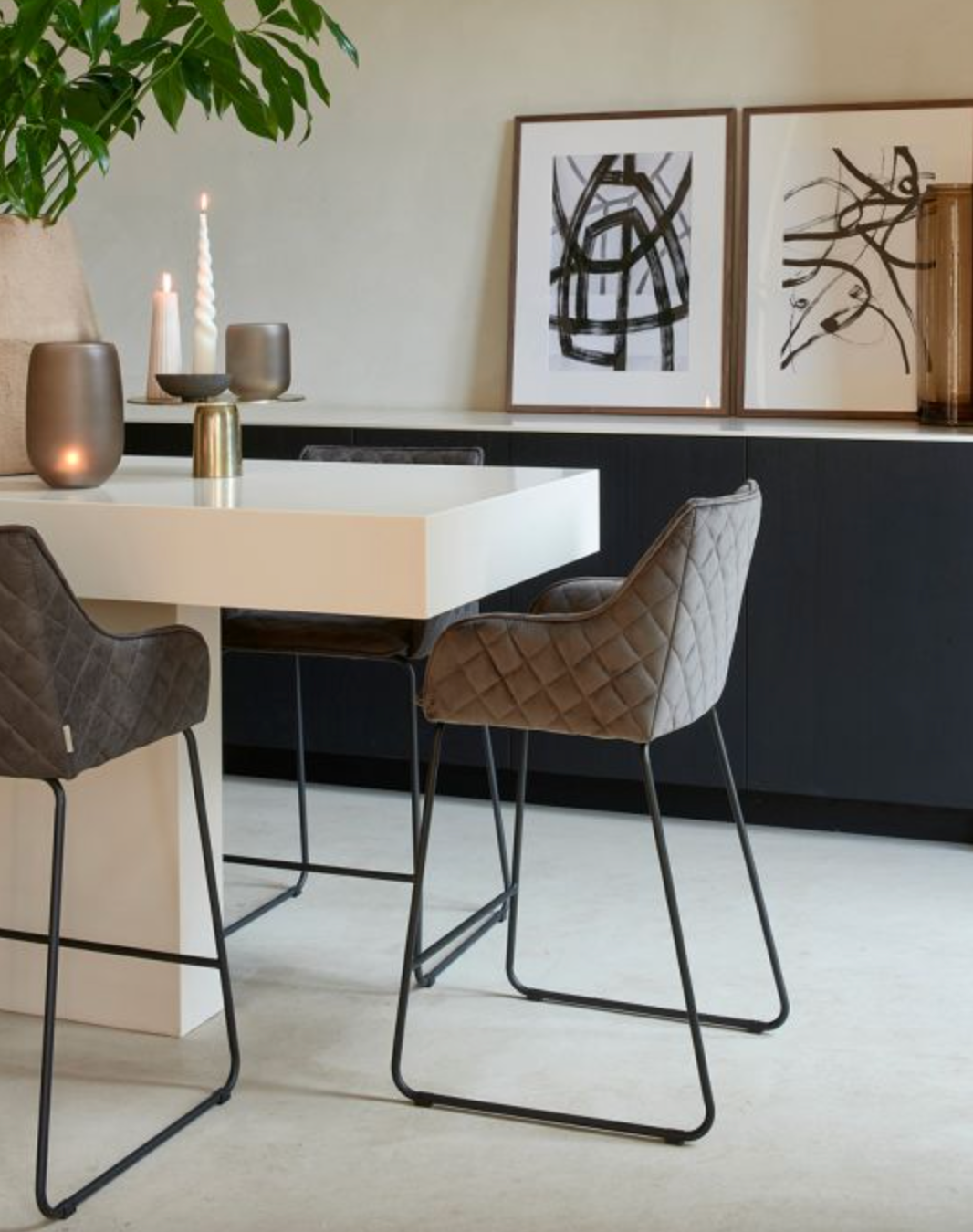 Riviera Maison Barhocker Frisco Drive, Anthracite, Velvet-8720142275259-Stil-Ambiente-5382002