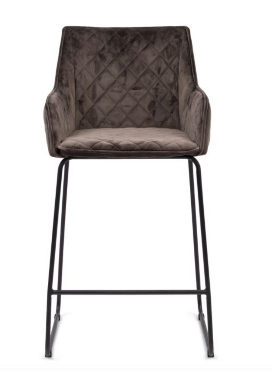 Riviera Maison Barhocker Frisco Drive, Anthracite, Velvet-8720142275259-Stil-Ambiente-5382002