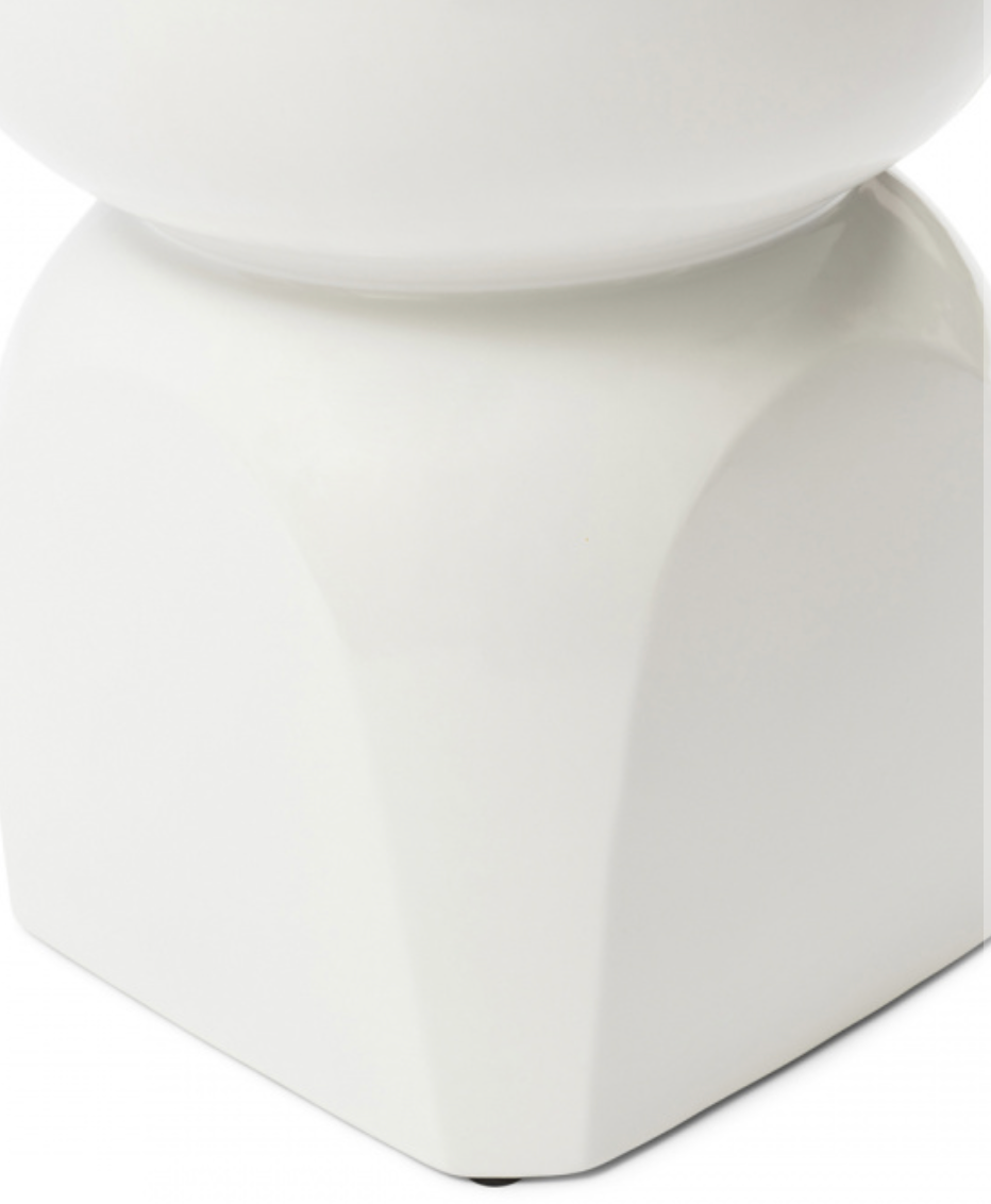 Riviera Maison Beistelltisch Porto Reinweiß 37cm-8720794166554-Stil-Ambiente-555350