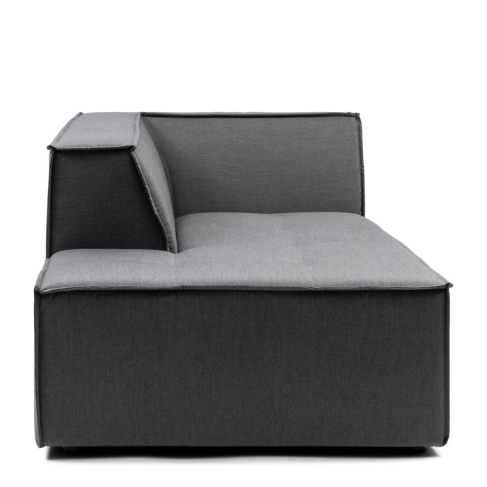 Riviera Maison Bellagio Outdoor Chaise Longue Left, sunbrella solid, flanelle-8720142126360-Stil-Ambiente-7318002