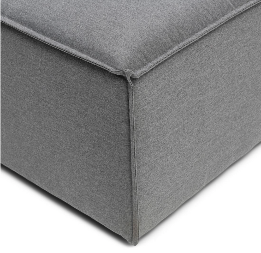 Riviera Maison Bellagio Outdoor Footstool, sunbrella solid, flanelle-8720142126582-Stil-Ambiente-7324002