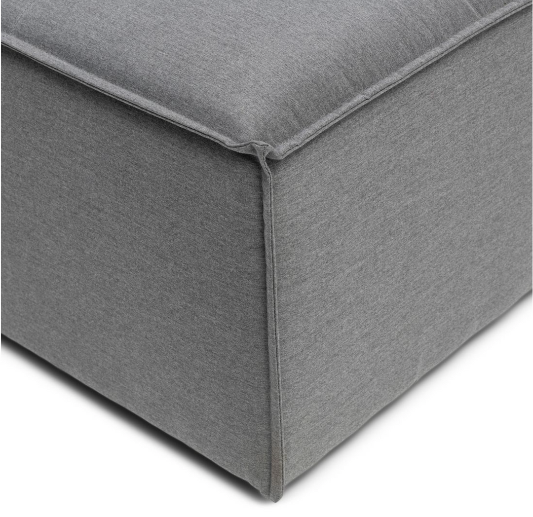 Riviera Maison Bellagio Outdoor Footstool, sunbrella solid, flanelle-8720142126582-Stil-Ambiente-7324002
