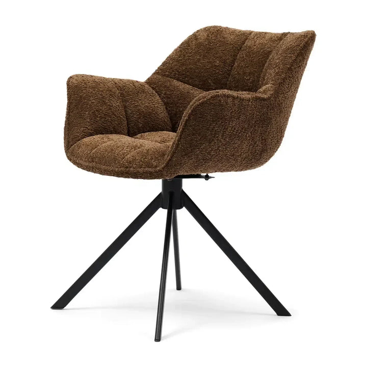 Riviera Maison Carnaby Drehbarer Esszimmerstuhl Umber Brown-8720794251281-www.Stil-Ambiente.de-31714003