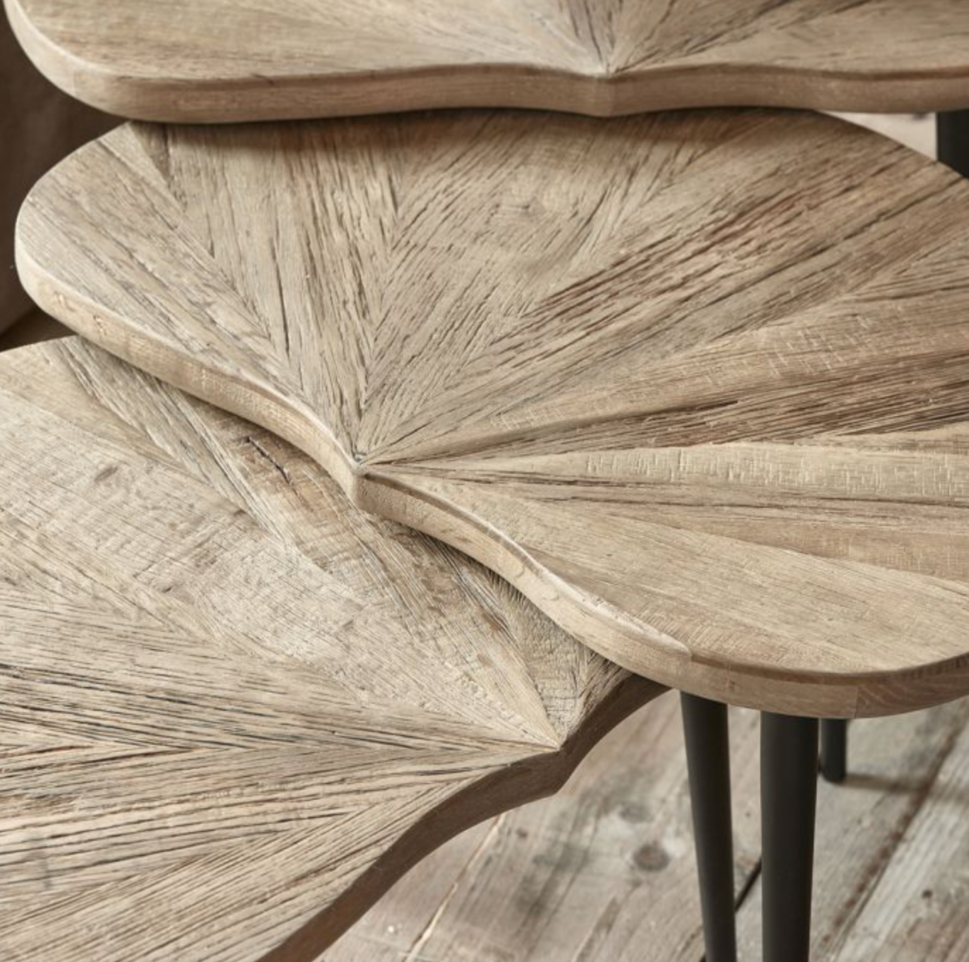 Riviera Maison Couchtisch Palm Springs, Set von 3-8720794115163-Stil-Ambiente-547130