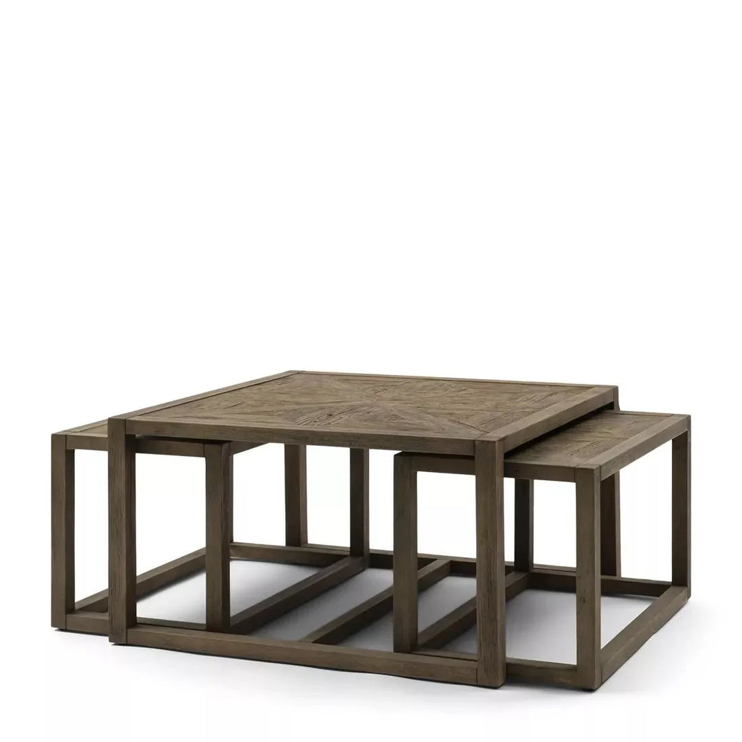 Riviera Maison Couchtisch Set Romora Bay 80x80CM-8720794061897-Stil-Ambiente-537540