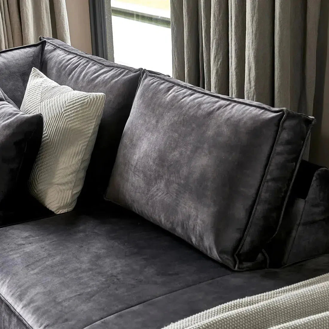 Riviera Maison Ecksofa Rechts Kendall, Grimaldi Grey-Riviera Maison-8720142054878-Stil-Ambiente-6378011