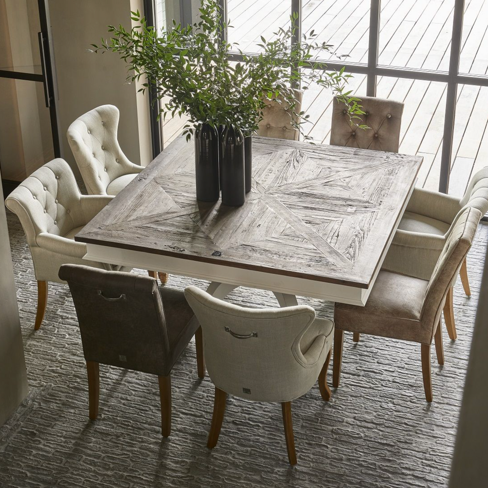 Stil-Ambiente Esstisch Burgund Landhaus Stil 150x150cm-4262466872065-www.Stil-Ambiente.de-131980-R