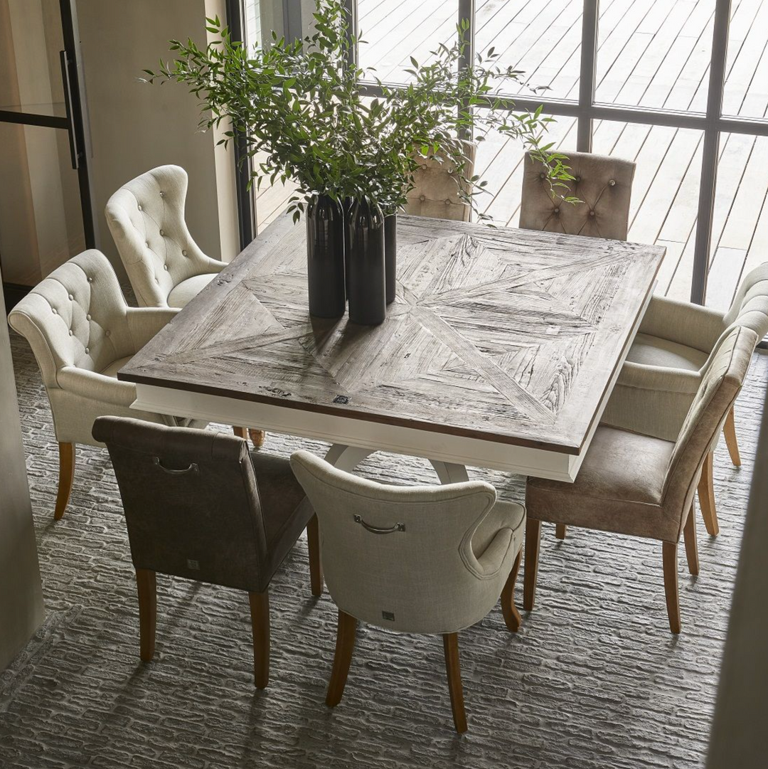 Stil-Ambiente Esstisch Burgund Landhaus Stil 150x150cm-4262466872065-www.Stil-Ambiente.de-131980-R