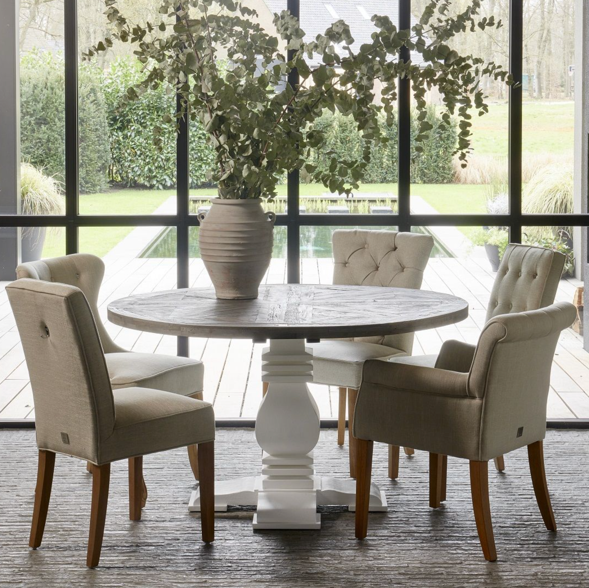 Riviera Maison Esstisch Crossroads, Ø140-8718056284368-Stil-Ambiente-215380