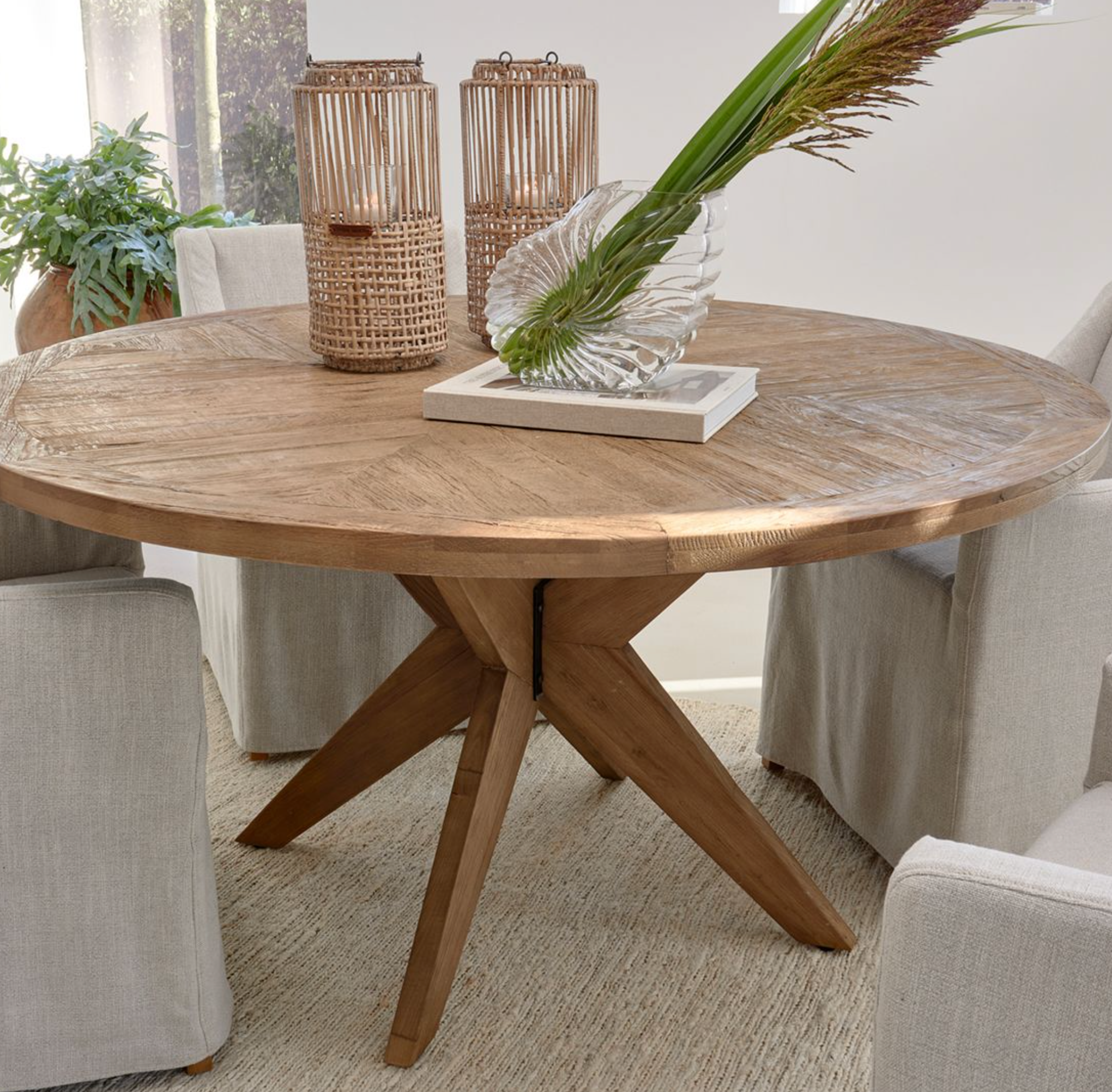 Riviera Maison Esstisch Portland, Ø150-8720794050488-Stil-Ambiente-532940