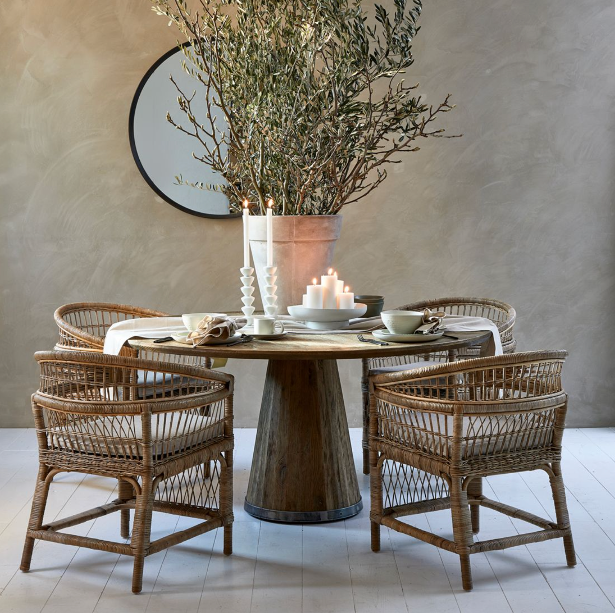 Riviera Maison Esstisch Siroko Beach, Ø160-8720794033924-Stil-Ambiente-526090