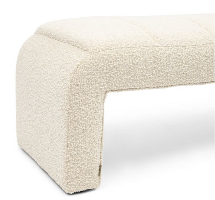 Riviera Maison Esszimmerbank Brera, White Sand, Bouclé-8720142156701-Stil-Ambiente-7663001