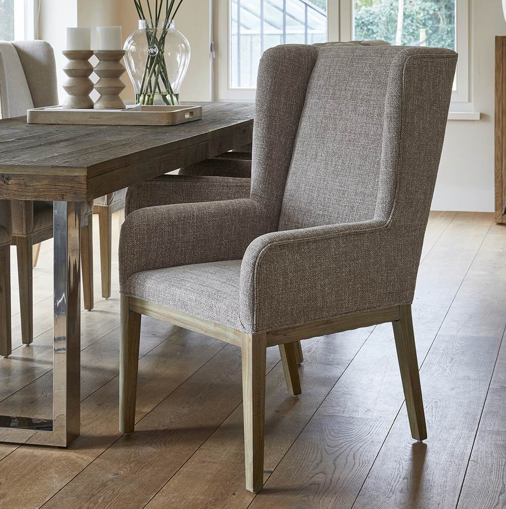 Riviera Maison Esszimmerstuhl Ascot, Bright Taupe, Chenille Jacquard-8720794162846-www.Stil-Ambiente.de-30353002