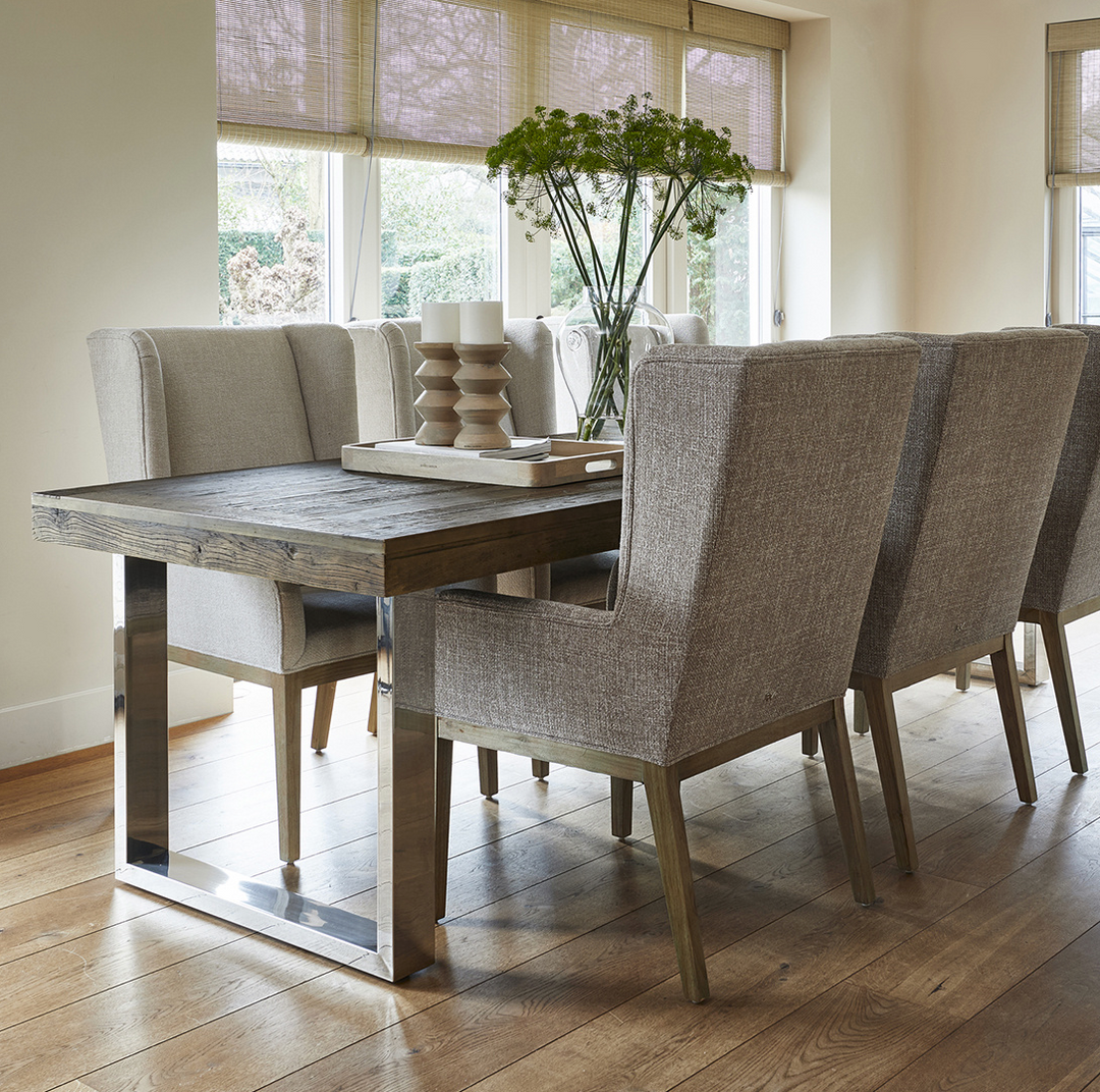 Riviera Maison Esszimmerstuhl Ascot, Glossy Flax, Chenille Jacquard-8720794160637-www.Stil-Ambiente.de-30353001