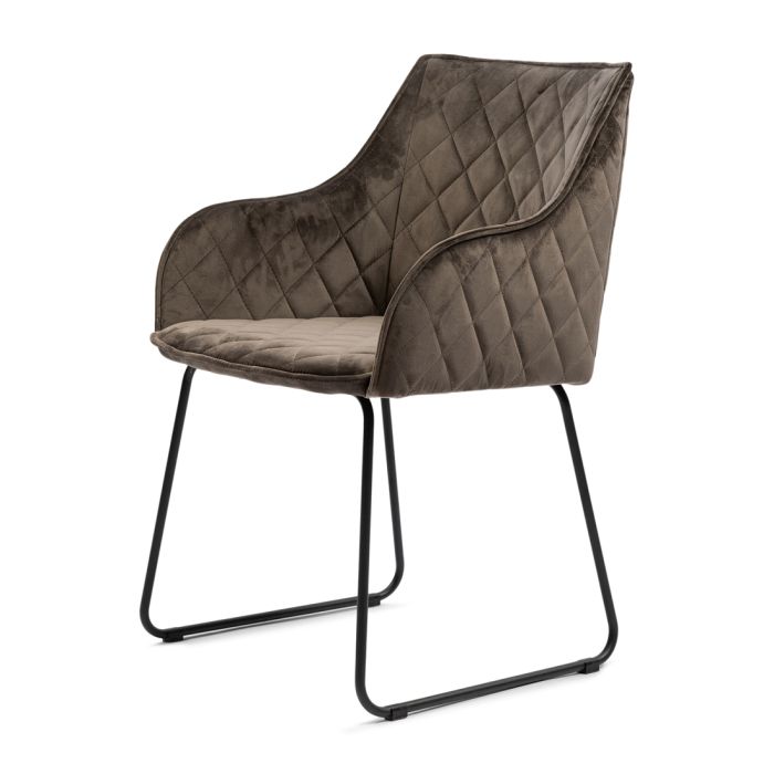 Riviera Maison Esszimmerstuhl Frisco Drive, Anthracite, Velvet-8720142275266-Stil-Ambiente-5383002