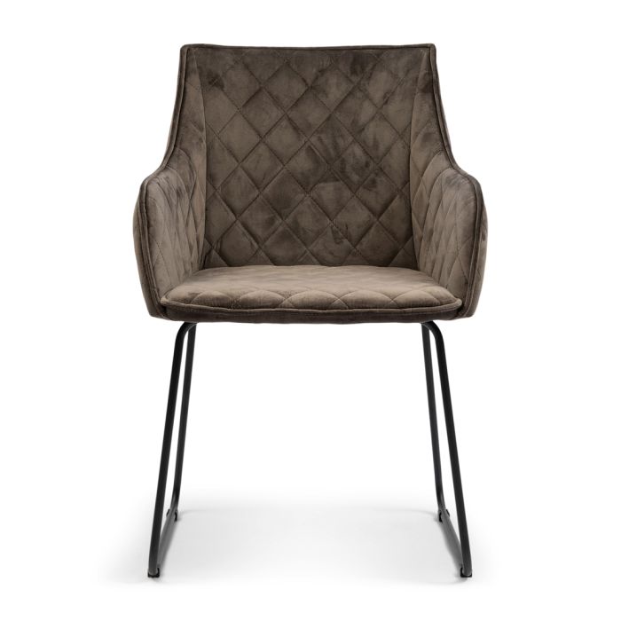 Riviera Maison Esszimmerstuhl Frisco Drive, Anthracite, Velvet-8720142275266-Stil-Ambiente-5383002