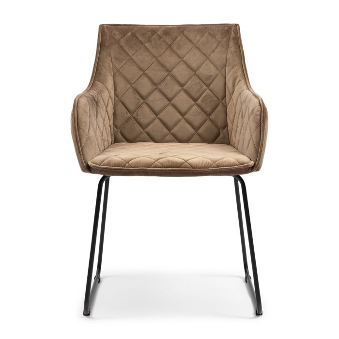 Riviera Maison Esszimmerstuhl Frisco Drive, Golden Mink, Velvet-8720142275211-Stil-Ambiente-5383001