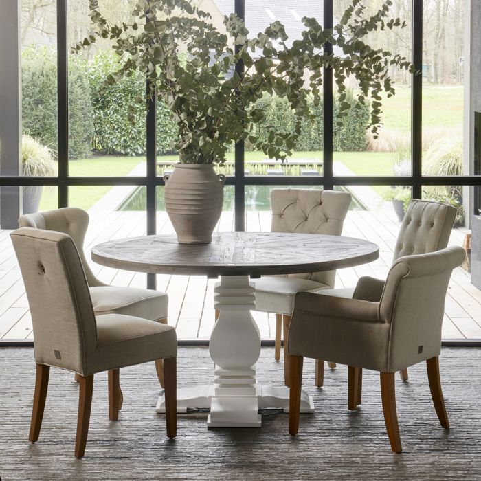 Riviera Maison Esszimmerstuhl George, Flax, Linen-8718056285358-Stil-Ambiente-3393005