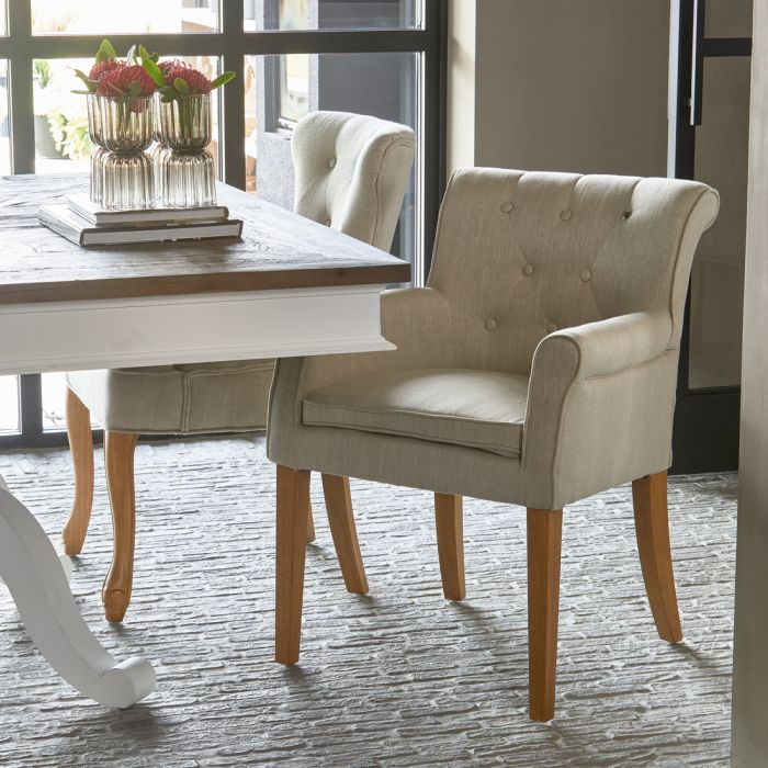 Riviera Maison Esszimmerstuhl La Scala, Flax, Linen-8718056323517-Stil-Ambiente-3593001