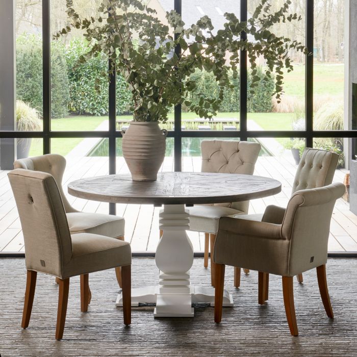 Riviera Maison Esszimmerstuhl La Scala, Flax, Linen-8718056323517-Stil-Ambiente-3593001