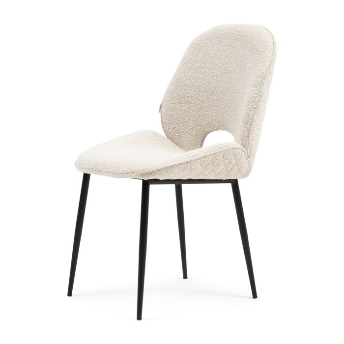 Riviera Maison Esszimmerstuhl Mr. Beekman, White Sand, Bouclé-8720142017811-Stil-Ambiente-6070001