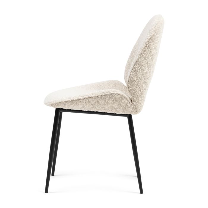 Riviera Maison Esszimmerstuhl Mr. Beekman, White Sand, Bouclé-8720142017811-Stil-Ambiente-6070001