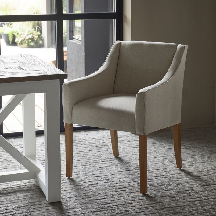 Riviera Maison Esszimmerstuhl Savile Row, Flanders Flax, Oxford Weave-8720142187361-Stil-Ambiente-4686001