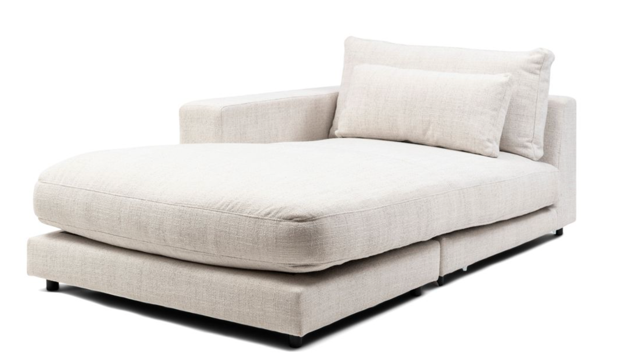 Riviera Maison Stephen Chaise Longue Left, rich tweed, antique white-8718056697649-Stil-Ambiente-7099001