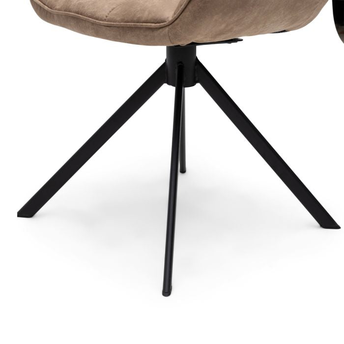 Riviera Maison Esszimmerstuhl Carnaby, Camel, Turn Leg